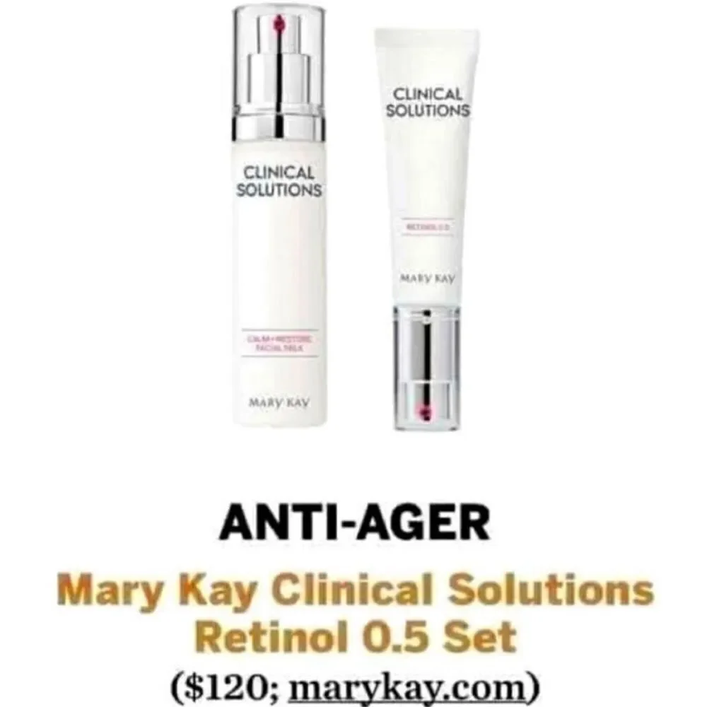 Mary Kay Clinical Solutions Set Retinol .5 and Calm Restore Face Milk New in Box